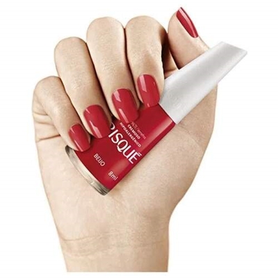 Esmalte risque vermelhos beijo nu 8ml ,