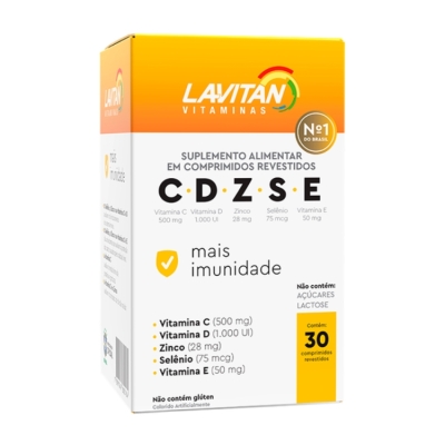 Lavitan cdzse imunidade 30 comprimidos cimed