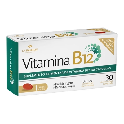 Vitamina b12 750mg 30caps,