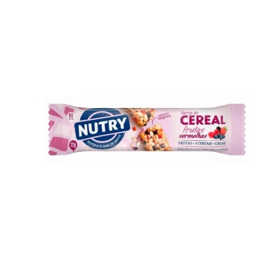 Barra de cereal nutry morango e chocolate 22g