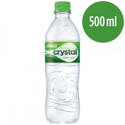 Agua mineral crystal com gas 500ml