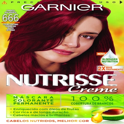 Tintura em creme nutrisse garnier pimenta malagueta 666