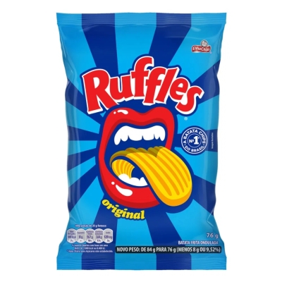 Batata ruffles elma chips sabor original 76g