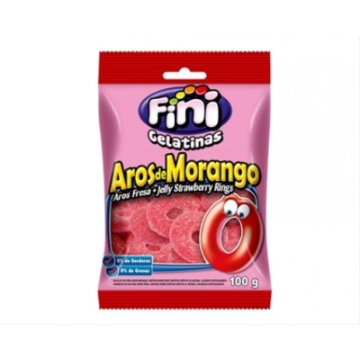 Bala fini aros de morango 90/100g