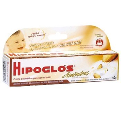 Hipoglos amendoas pomada 40 gramas (oxido de zinco+ colecalciferol+ retinol+amendoas)