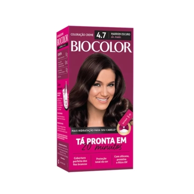 Tintura em creme biocolor mini kit marrom escuro 4.7