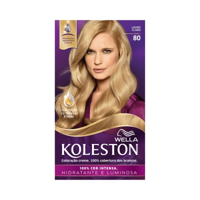 Tintura em creme koleston louro claro 80