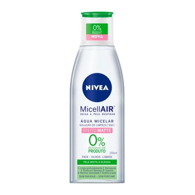 Agua micelar nivea micell air 7 em 1 efeito matte