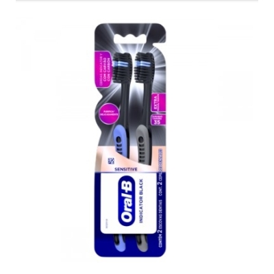 Escova dental oral b indicor black 2un