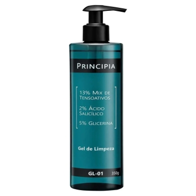 Gel de limpeza principia gl-01- 13% mix de tensoativos + 2% acido salicilico + 5% glicerina 350g